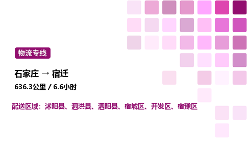 石家莊到宿遷專線直達(dá)-石家莊至宿遷貨運公司-專業(yè)物流運輸專線